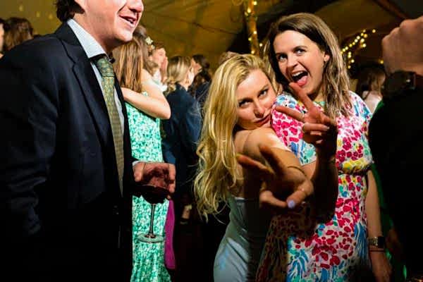 A group of people at a Dodford Manor wedding.